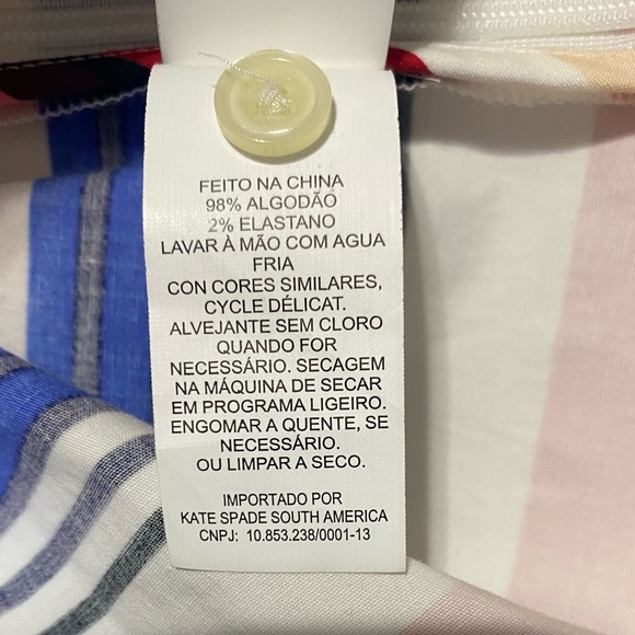 Kate Spade New York Spring 2017 Ready-to-Wear... live Colorfully Top Size M - Picture 8 of 12